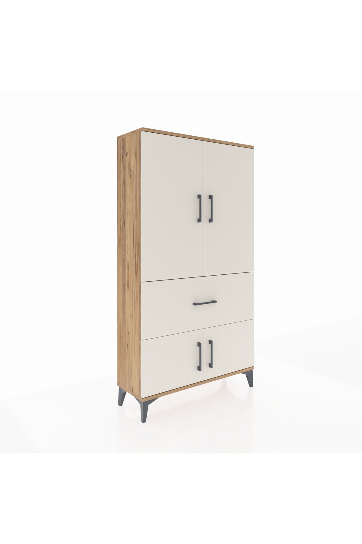 Arges Dolap Tek Raflı Tek Çekmeceli Tek Askılı 88x30x163 - S21M109V7A