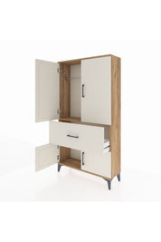 Arges Dolap Tek Raflı Tek Çekmeceli Tek Askılı 88x30x163 - S21M109V7A