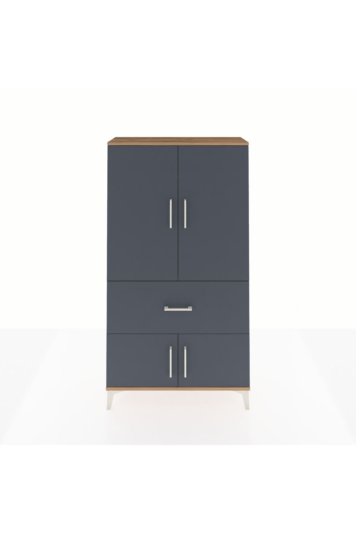 Arges Dolap Tek Raflı Tek Çekmeceli Tek Askılı 88x30x163 - S21M109V8A
