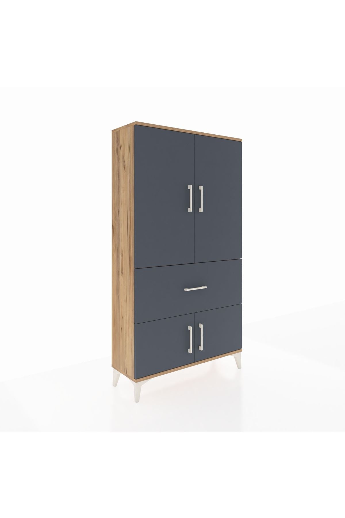 Arges Dolap Tek Raflı Tek Çekmeceli Tek Askılı 88x30x163 - S21M109V8A