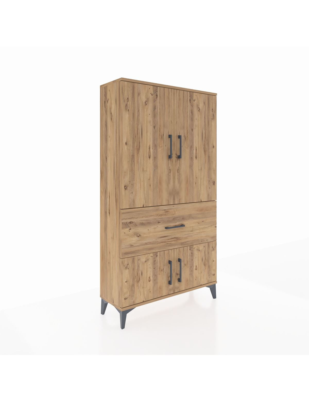 Arges Dolap Tek Raflı Tek Çekmeceli Tek Askılı 88x30x163 - S21M109V9A