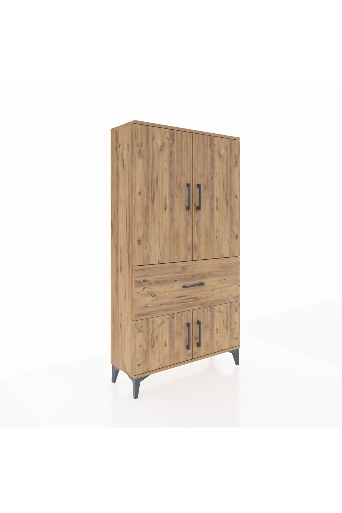 Arges Dolap Tek Raflı Tek Çekmeceli Tek Askılı 88x30x163 - S21M109V9A