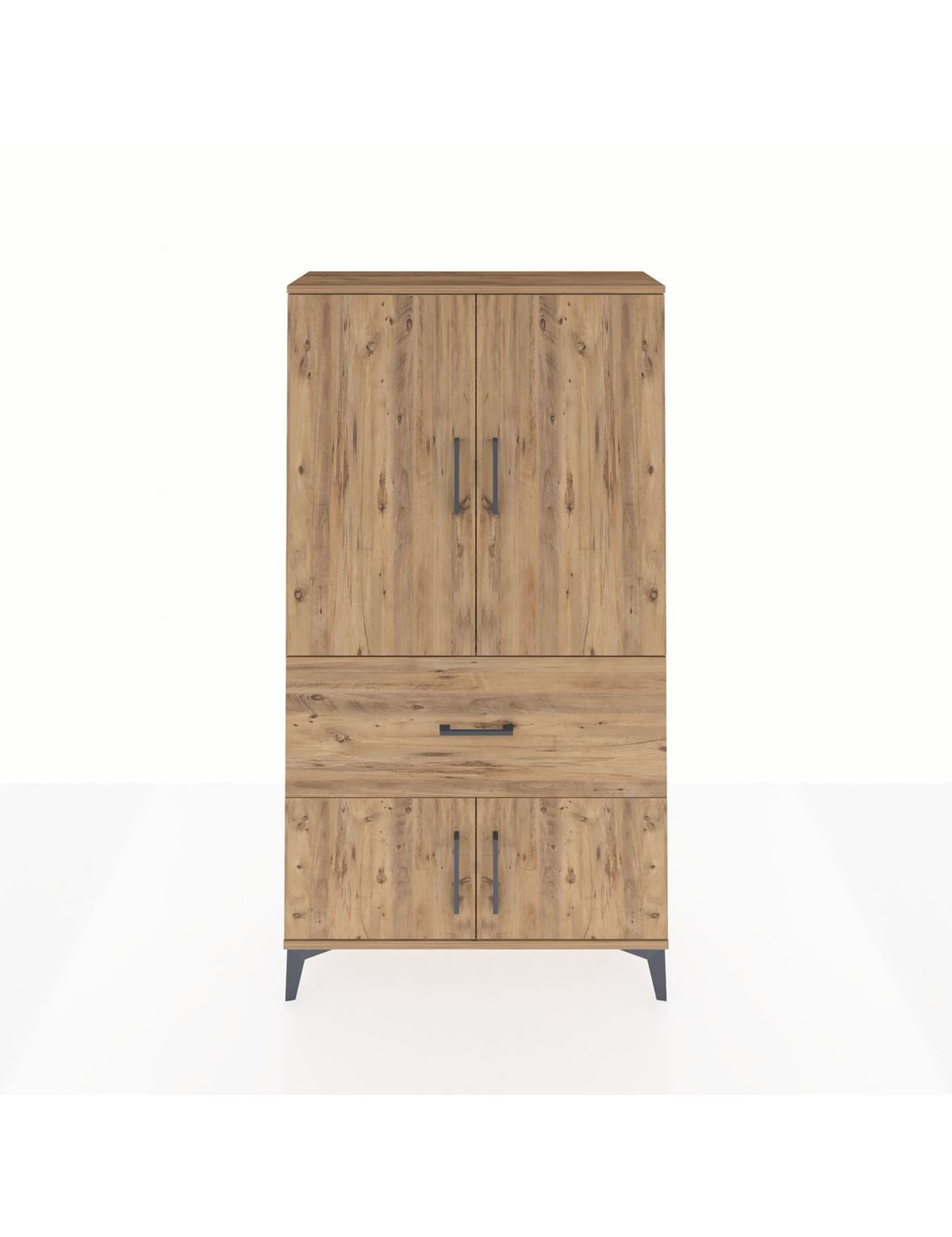 Arges Dolap Tek Raflı Tek Çekmeceli Tek Askılı 88x30x163 - S21M109V9A