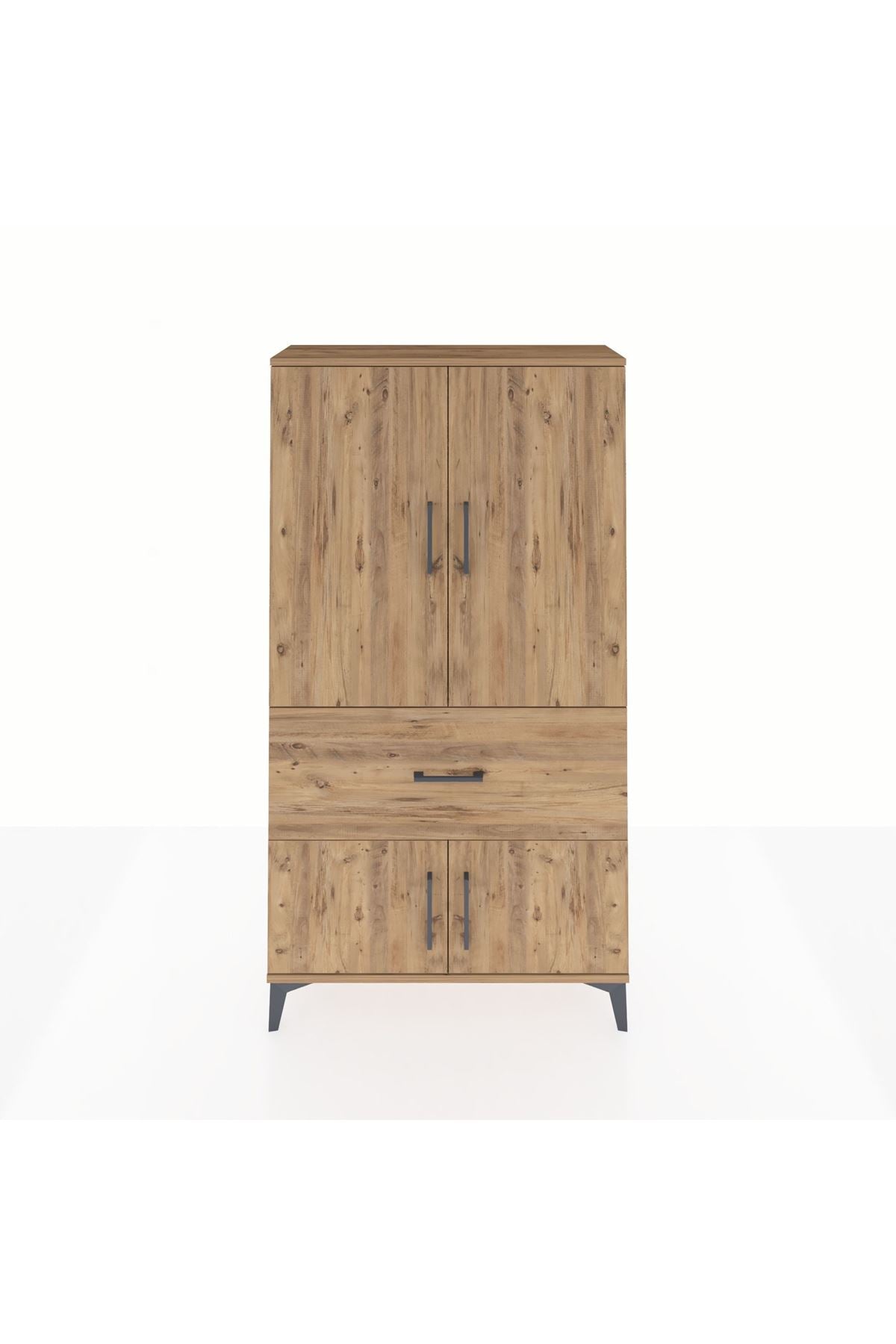 Arges Dolap Tek Raflı Tek Çekmeceli Tek Askılı 88x30x163 - S21M109V9A