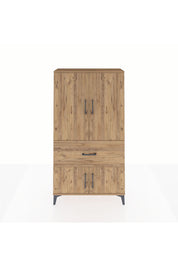 Arges Dolap Tek Raflı Tek Çekmeceli Tek Askılı 88x30x163 - S21M109V9A