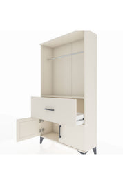 Arges Dolap Tek Raflı Tek Çekmeceli Tek Askılı 88x30x163 - S21M110V1A