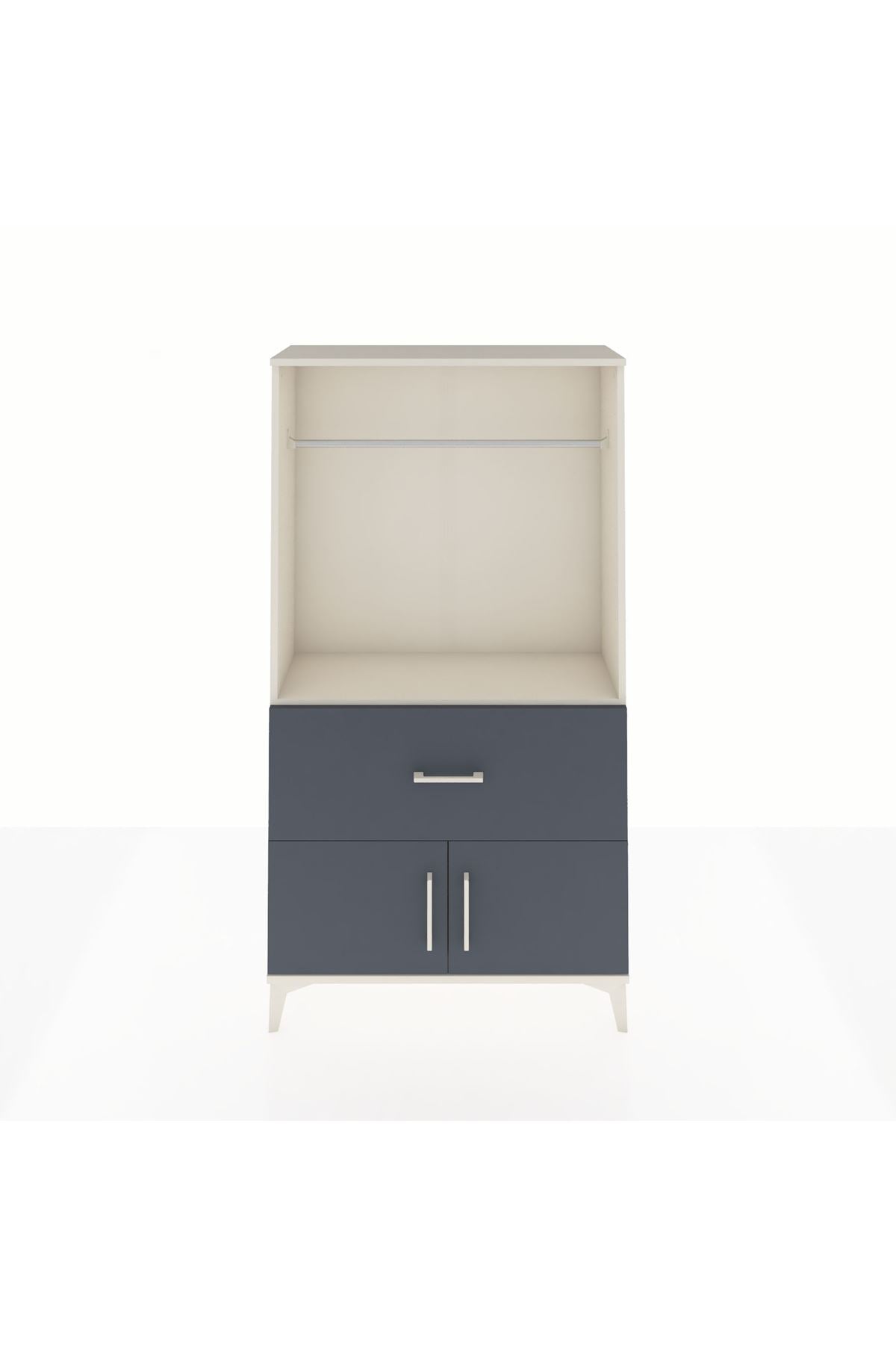 Arges Dolap Tek Raflı Tek Çekmeceli Tek Askılı 88x30x163 - S21M110V2A