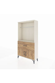 Arges Dolap Tek Raflı Tek Çekmeceli Tek Askılı 88x30x163 - S21M110V3A
