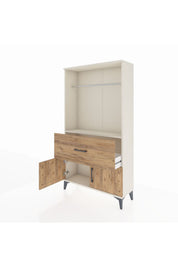 Arges Dolap Tek Raflı Tek Çekmeceli Tek Askılı 88x30x163 - S21M110V3A