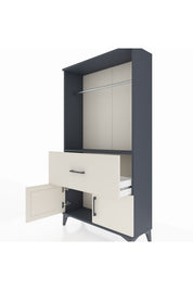 Arges Dolap Tek Raflı Tek Çekmeceli Tek Askılı 88x30x163 - S21M110V4A