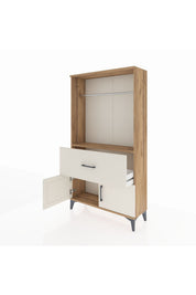 Arges Dolap Tek Raflı Tek Çekmeceli Tek Askılı 88x30x163 - S21M110V7A