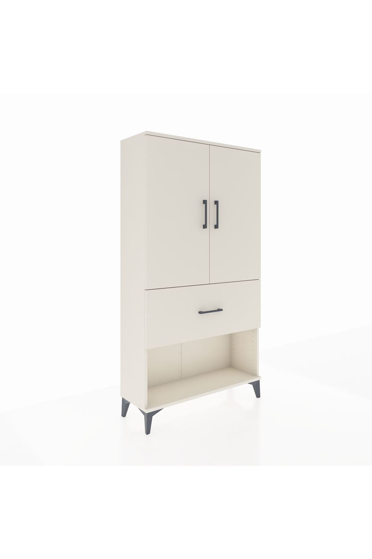 Arges Dolap Tek Raflı Tek Çekmeceli Tek Askılı 88x30x163 - S21M111V1A