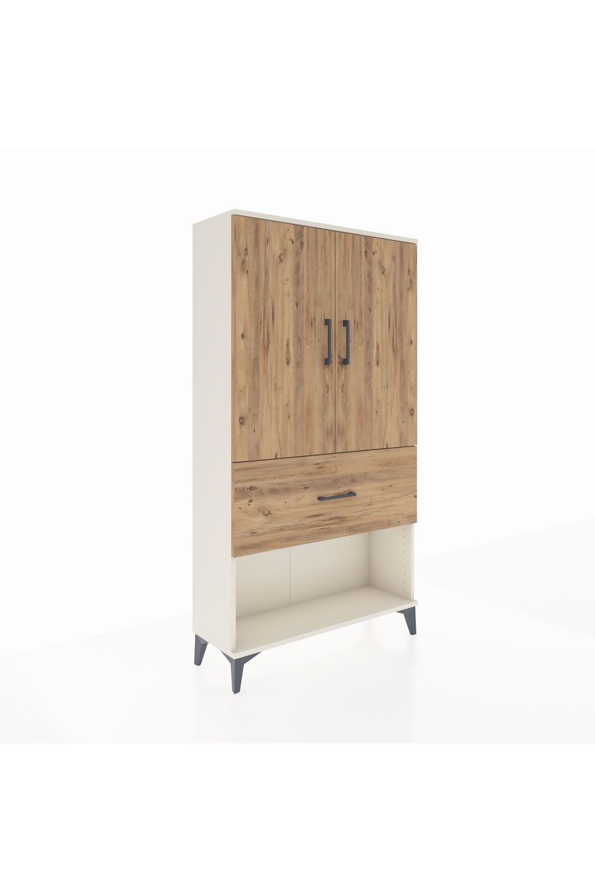 Arges Dolap Tek Raflı Tek Çekmeceli Tek Askılı 88x30x163 - S21M111V3A