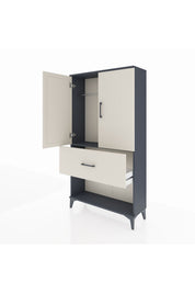 Arges Dolap Tek Raflı Tek Çekmeceli Tek Askılı 88x30x163 - S21M111V4A