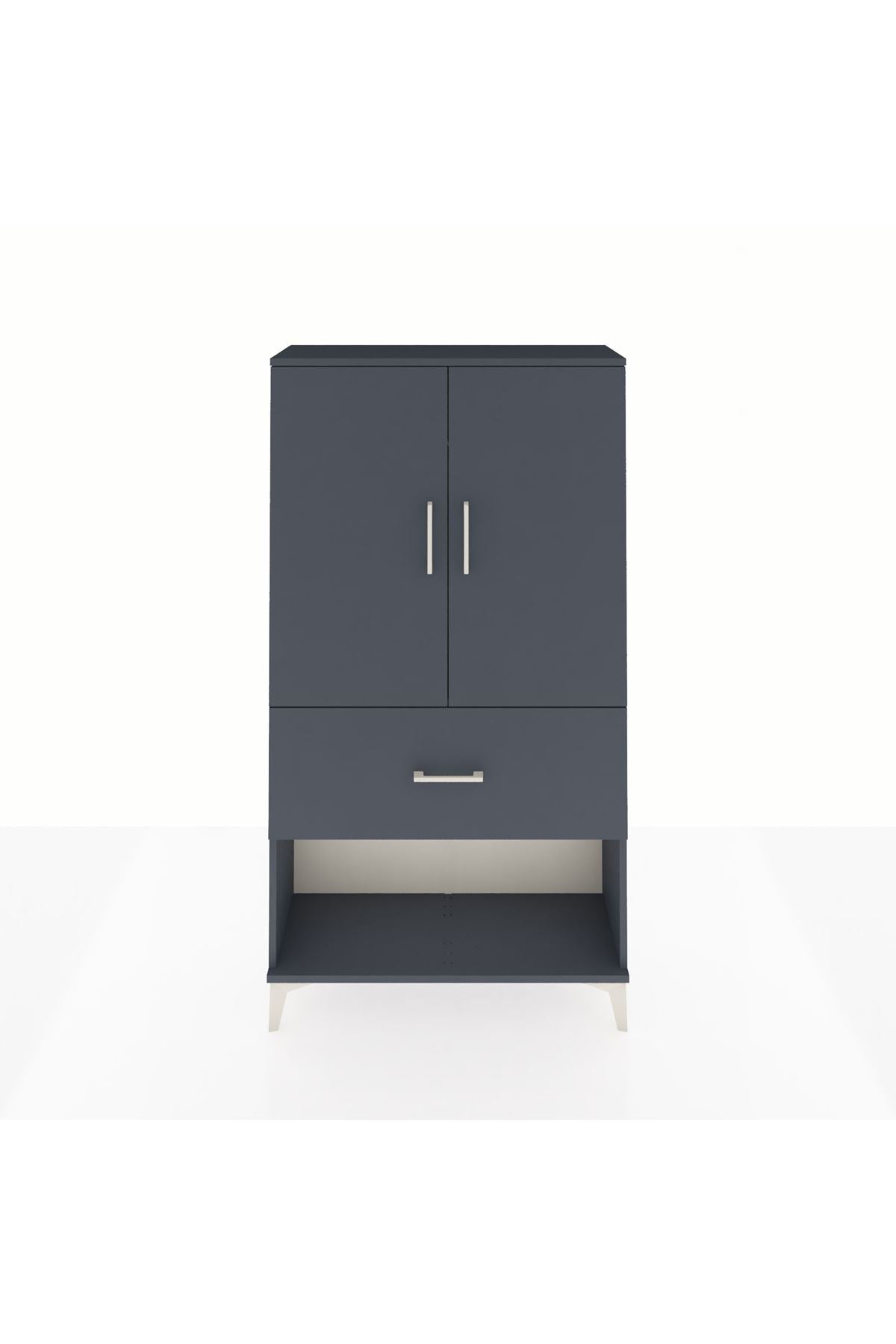 Arges Dolap Tek Raflı Tek Çekmeceli Tek Askılı 88x30x163 - S21M111V5A