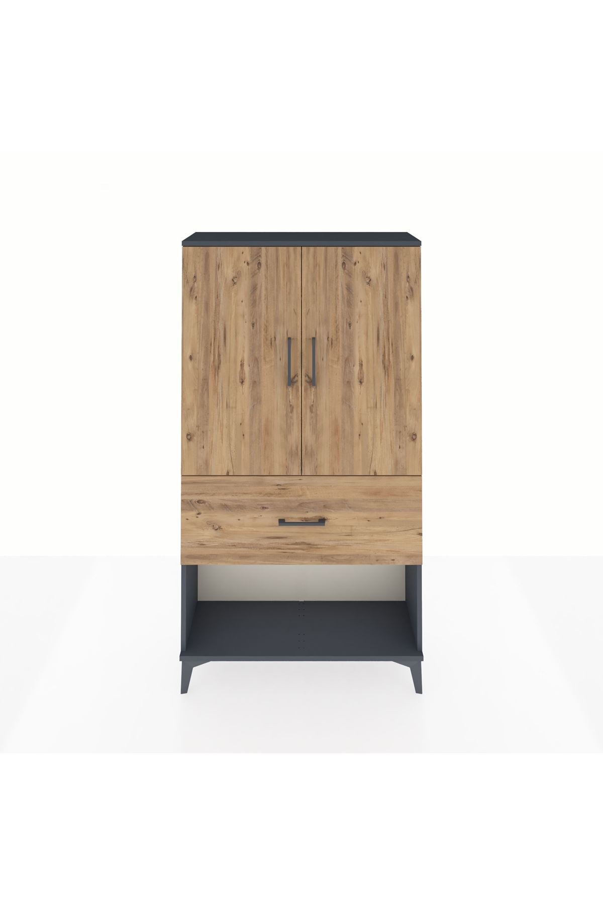 Arges Dolap Tek Raflı Tek Çekmeceli Tek Askılı 88x30x163 - S21M111V6A