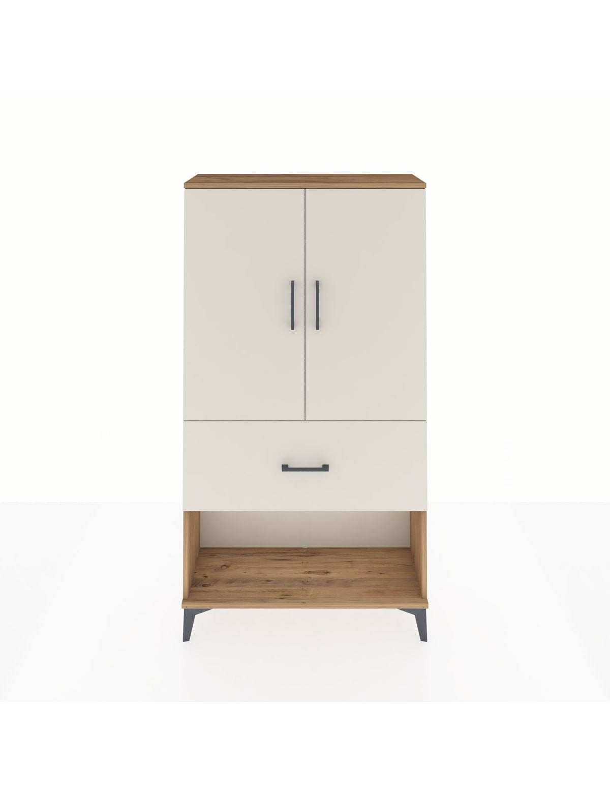 Arges Dolap Tek Raflı Tek Çekmeceli Tek Askılı 88x30x163 - S21M111V7A