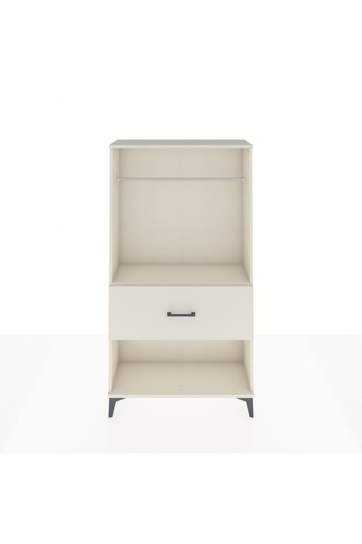 Arges Dolap Tek Raflı Tek Çekmeceli Tek Askılı 88x30x163 - S21M112V1A