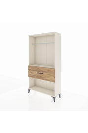 Arges Dolap Tek Raflı Tek Çekmeceli Tek Askılı 88x30x163 - S21M112V3A