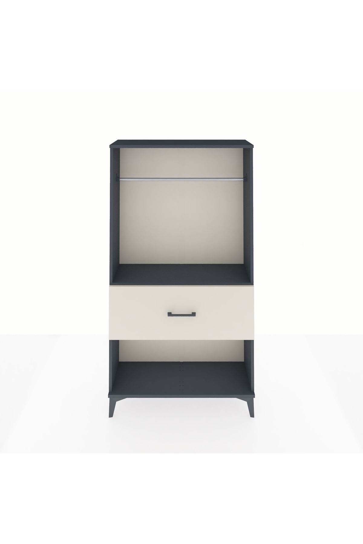 Arges Dolap Tek Raflı Tek Çekmeceli Tek Askılı 88x30x163 - S21M112V4A