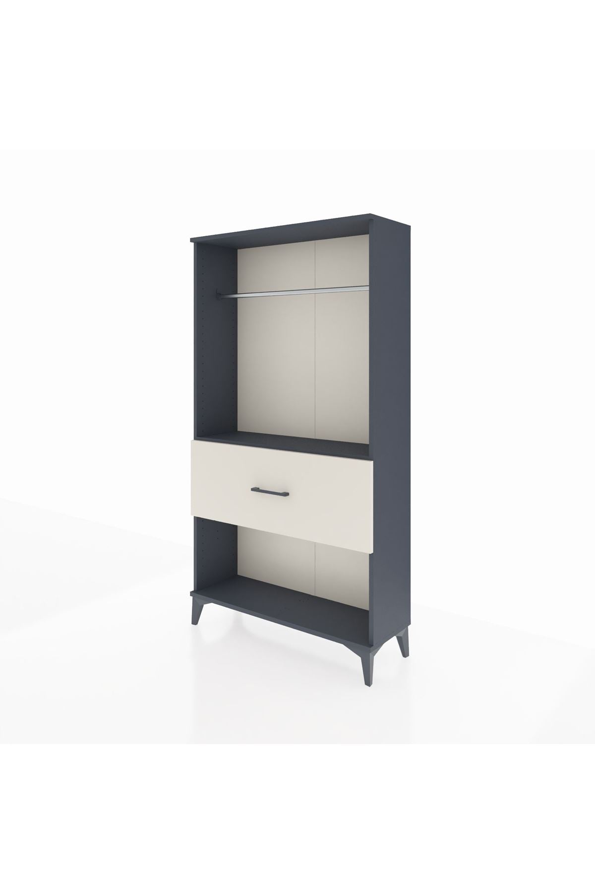 Arges Dolap Tek Raflı Tek Çekmeceli Tek Askılı 88x30x163 - S21M112V4A