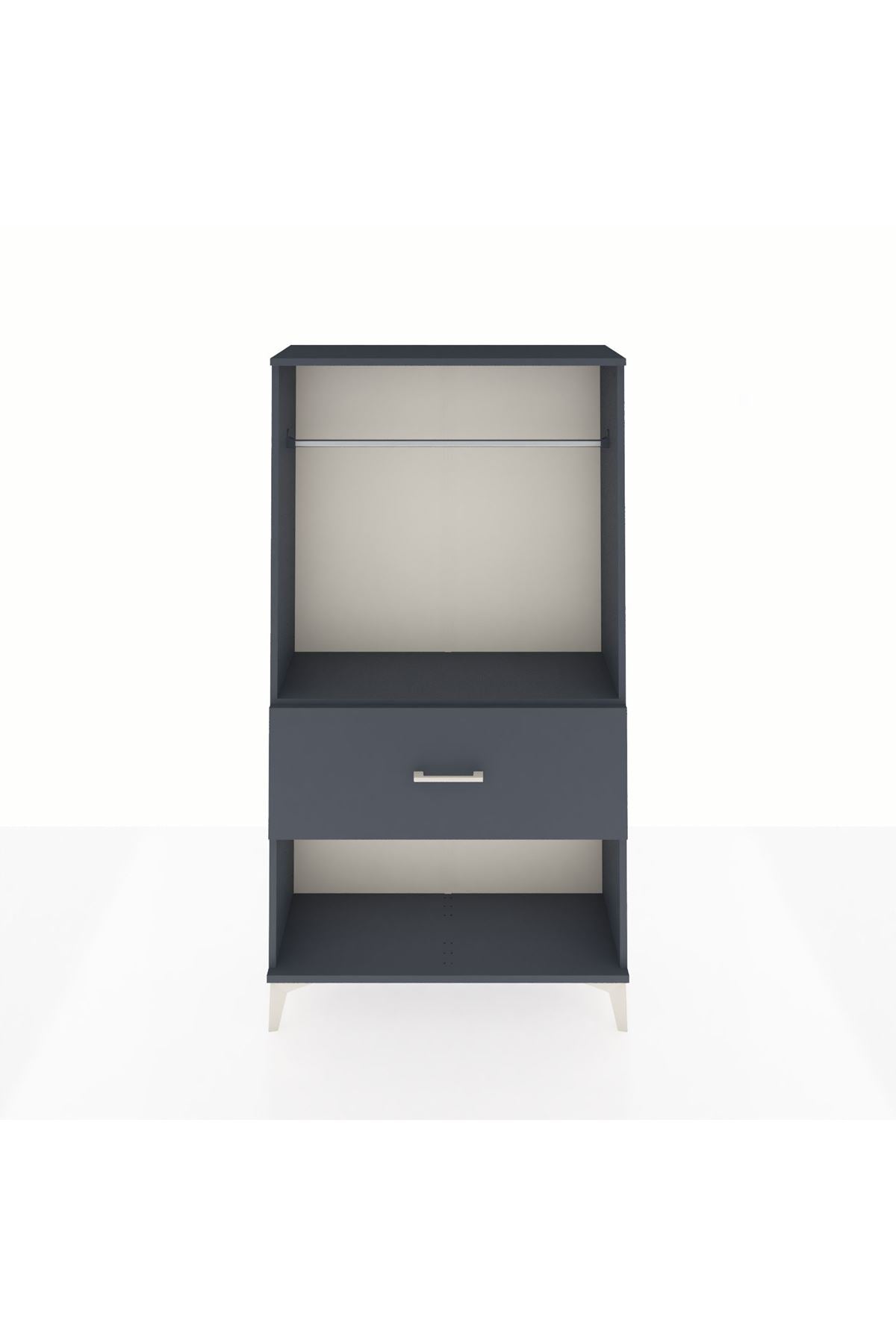 Arges Dolap Tek Raflı Tek Çekmeceli Tek Askılı 88x30x163 - S21M112V5A