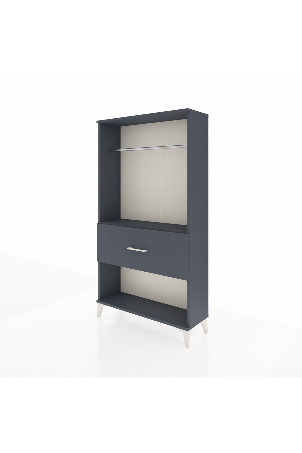Arges Dolap Tek Raflı Tek Çekmeceli Tek Askılı 88x30x163 - S21M112V5A
