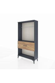 Arges Dolap Tek Raflı Tek Çekmeceli Tek Askılı 88x30x163 - S21M112V6A