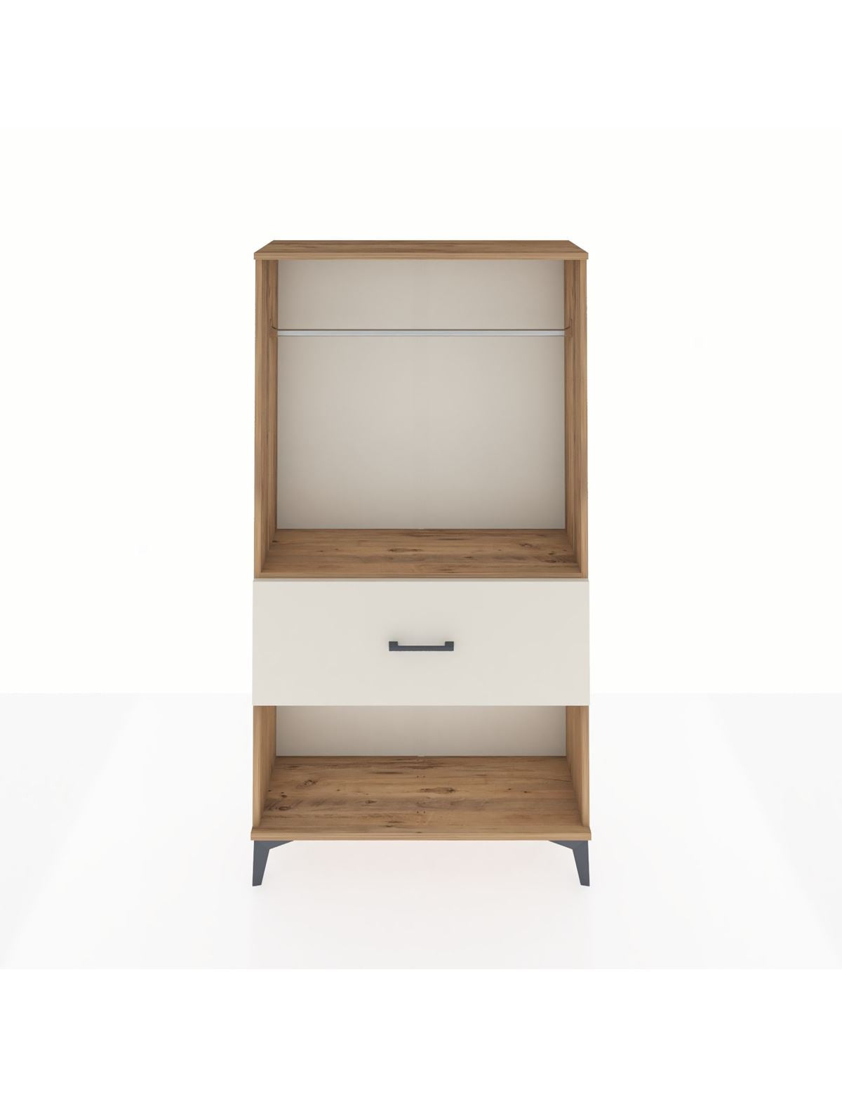 Arges Dolap Tek Raflı Tek Çekmeceli Tek Askılı 88x30x163 - S21M112V7A