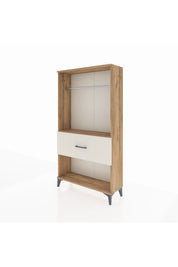 Arges Dolap Tek Raflı Tek Çekmeceli Tek Askılı 88x30x163 - S21M112V7A