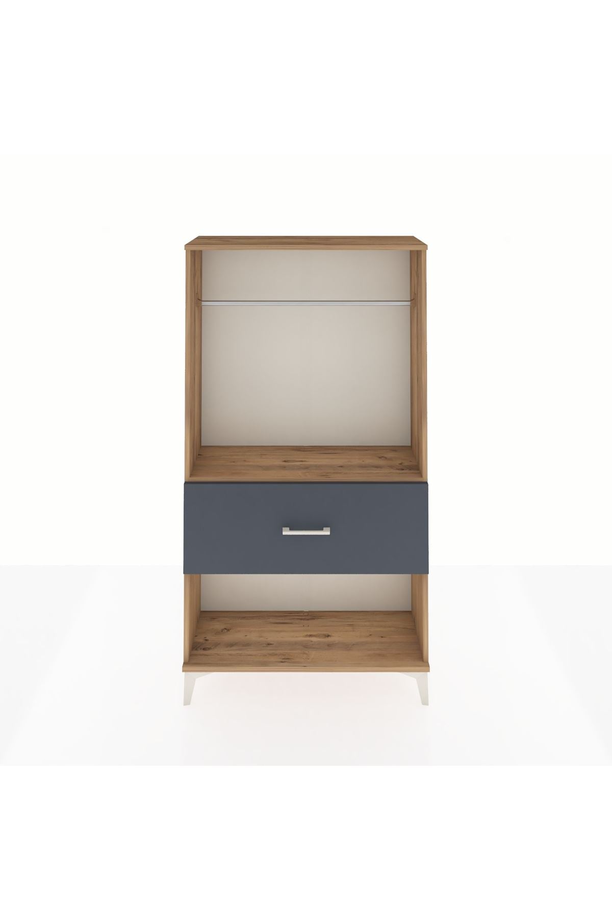 Arges Dolap Tek Raflı Tek Çekmeceli Tek Askılı 88x30x163 - S21M112V8A