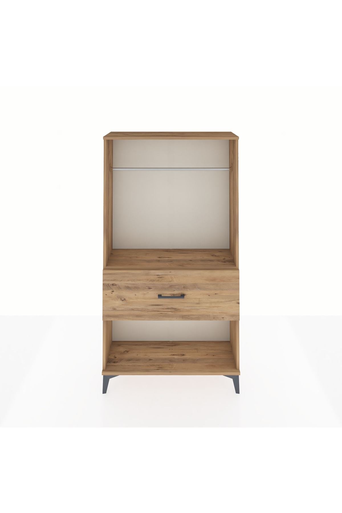 Arges Dolap Tek Raflı Tek Çekmeceli Tek Askılı 88x30x163 - S21M112V9A