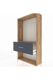 Arges Dolap Tek Raflı Tek Çekmeceli Tek Askılı 88x30x163 - S21M112V8A