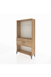 Arges Dolap Tek Raflı Tek Çekmeceli Tek Askılı 88x30x163 - S21M112V9A