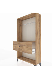 Arges Dolap Tek Raflı Tek Çekmeceli Tek Askılı 88x30x163 - S21M112V9A
