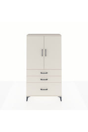 Arges Dolap Tek Raflı 3 Çekmeceli Tek Askılı 88x30x163 - S21M113V1A