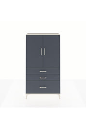 Arges Dolap Tek Raflı 3 Çekmeceli Tek Askılı 88x30x163 - S21M113V2A