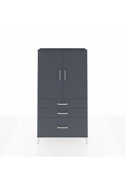 Arges Dolap Tek Raflı 3 Çekmeceli Tek Askılı 88x30x163 - S21M113V5A