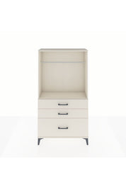 Arges Dolap Tek Raflı 3 Çekmeceli Tek Askılı 88x30x163 - S21M114V1A