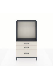 Arges Dolap Tek Raflı 3 Çekmeceli Tek Askılı 88x30x163 - S21M114V4A