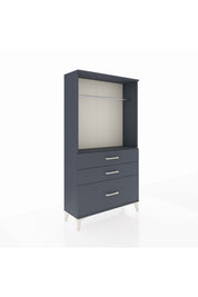 Arges Dolap Tek Raflı 3 Çekmeceli Tek Askılı 88x30x163 - S21M114V5A