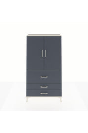 Arges Dolap Tek Raflı 3 Çekmeceli Tek Askılı 88x30x163 - S21M115V2A