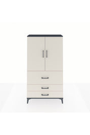Arges Dolap Tek Raflı 3 Çekmeceli Tek Askılı 88x30x163 - S21M115V4A