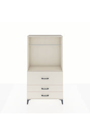 Arges Dolap Tek Raflı 3 Çekmeceli Tek Askılı 88x30x163 - S21M116V1A