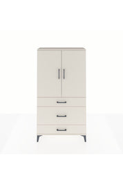 Arges Dolap Tek Raflı 3 Çekmeceli Tek Askılı 88x30x163 - S21M117V1A