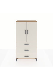 Arges Dolap Tek Raflı 3 Çekmeceli Tek Askılı 88x30x163 - S21M117V7A