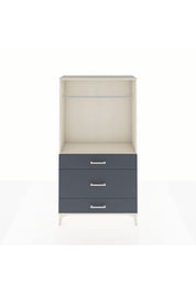 Arges Dolap Tek Raflı 3 Çekmeceli Tek Askılı 88x30x163 - S21M118V2A