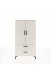 Arges Dolap Tek Raflı 2 Çekmeceli Tek Askılı 88x30x163 - S21M119V1A