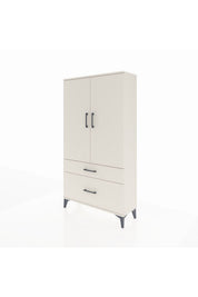 Arges Dolap Tek Raflı 2 Çekmeceli Tek Askılı 88x30x163 - S21M119V1A