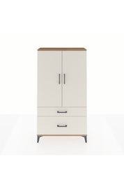 Arges Dolap Tek Raflı 2 Çekmeceli Tek Askılı 88x30x163 - S21M119V7A